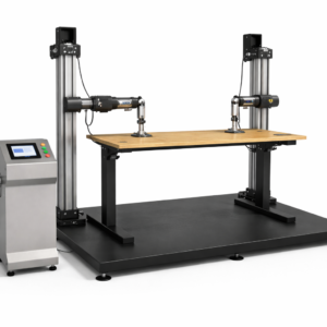 Height-adjustable desk cycling & controller endurance rig